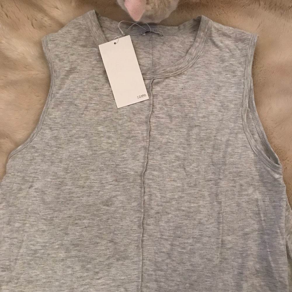 Zara cotton blend dress